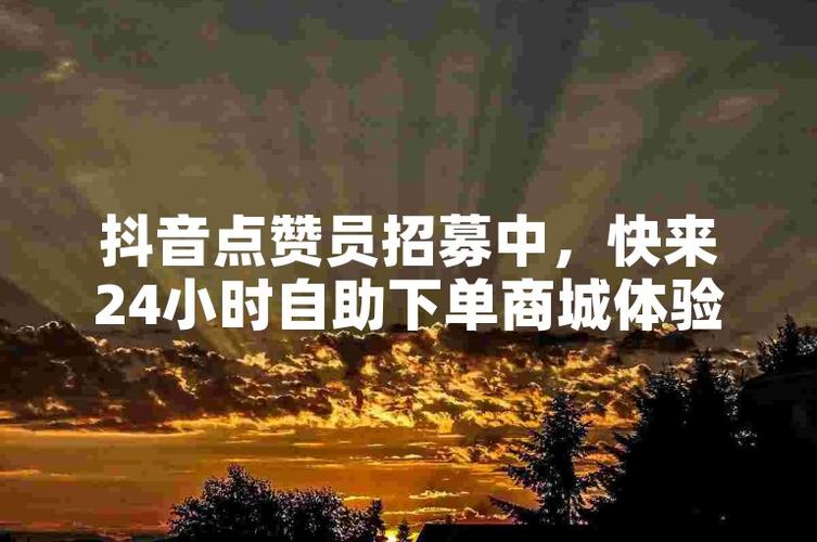 抖音自助下单,省时省力更省心