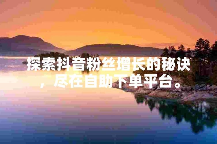 抖音1000粉丝自助平台:你的粉丝增长加速器
